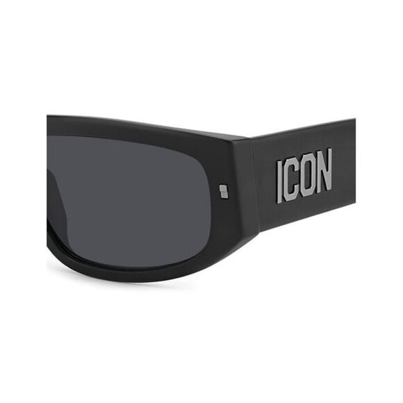 A0624Z New DSQUARED2 Black Square Icon 0016/S 003IR Sunglasses Women - Picture 3 of 6